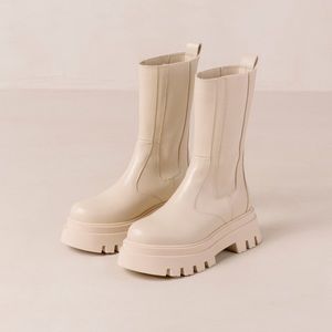Alohas All Rounder - White Leather Boots